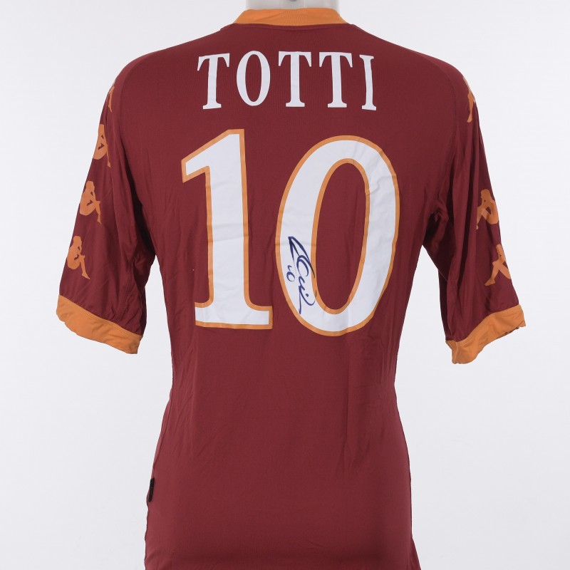 Retro 17/18 AS Roma Home Jersey Francesco Totti Signature Jersey Tribute  For Last Match - Kitsociety