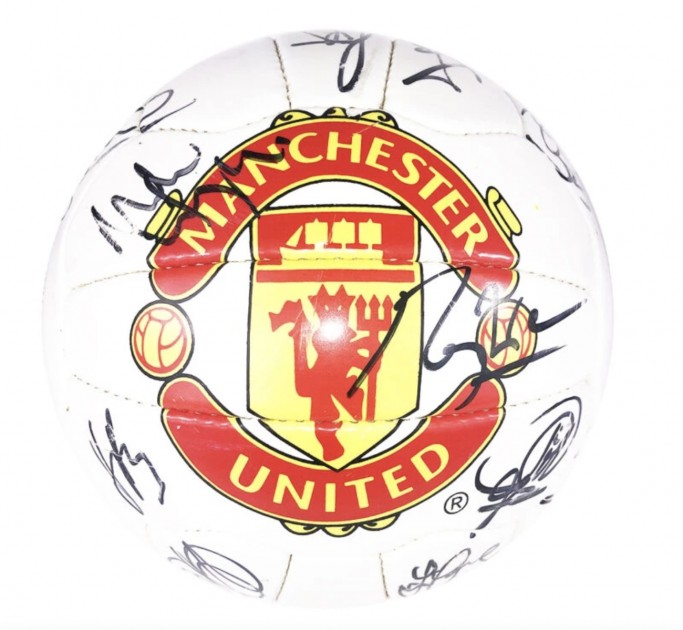 Manchester United Signed Football - Treble Winners 1999