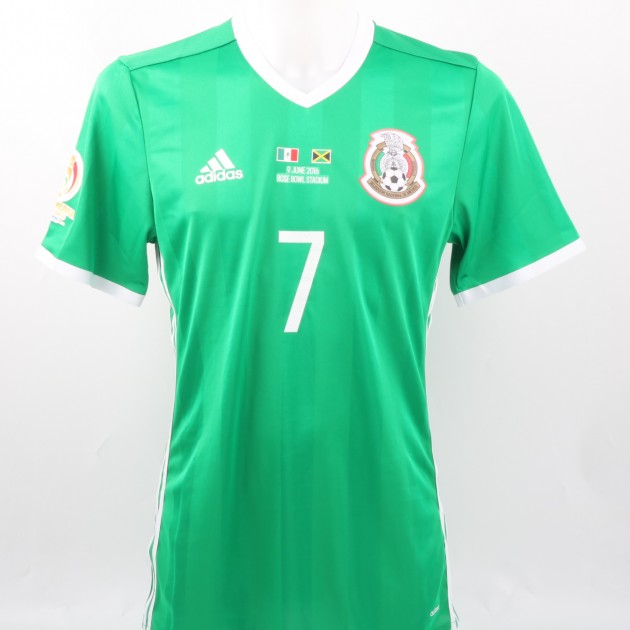 Miguel Layún Issued/Match Worn Shirt, Mexico-Jamaica 9/06/2016