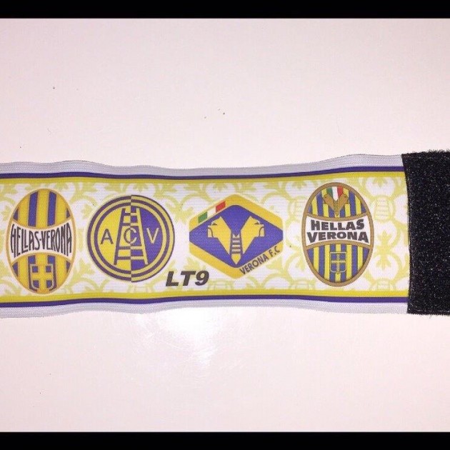 Toni match worn Captain armband, Hellas Verona-Napoli Serie A 15/3/15 