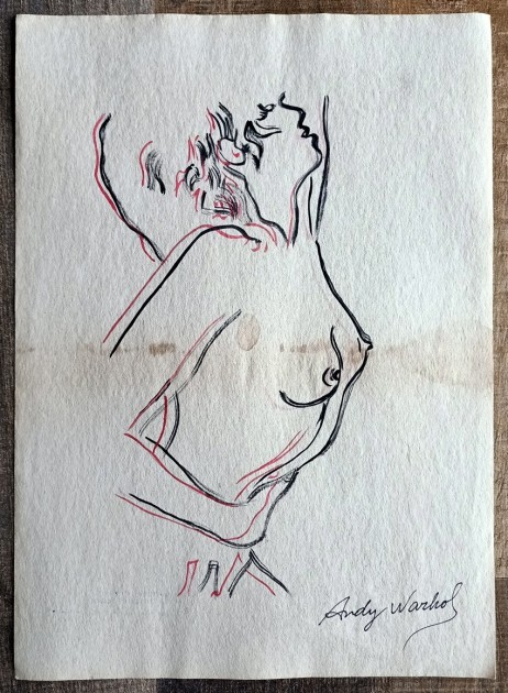 Disegno di Andy Warhol (attribuito)