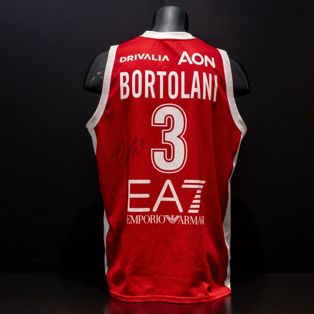 Giordano Bortolani's Olimpia Milano Signed Official Match-Worn Jersey - Limited Edition