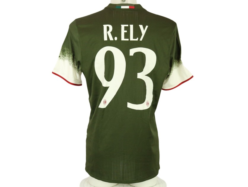 Ely's Milan Match-Issued Shirt, 2016/17