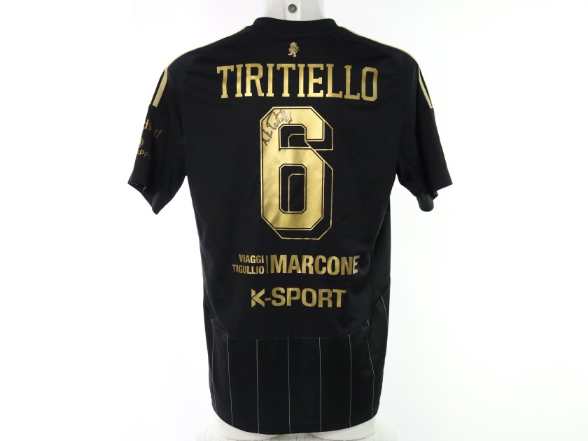 Tiritiello's Pescara vs Virtus Entella Signed Unwashed Shirt, 2025