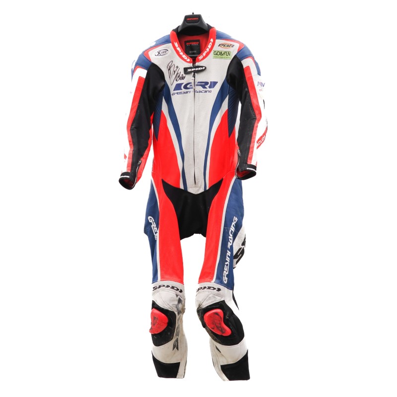Lorenzo Baldassarri's 2014 Moto2 World Championship Worn and Signed Race Suit