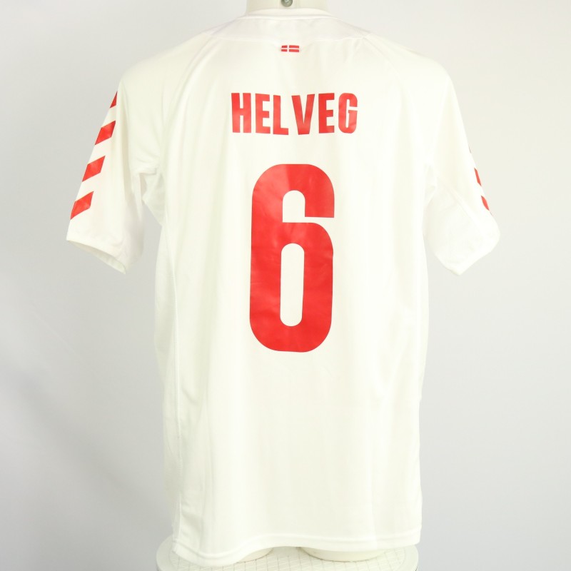 Helveg's Denmark Match-Issued Shirt, Euro 2004