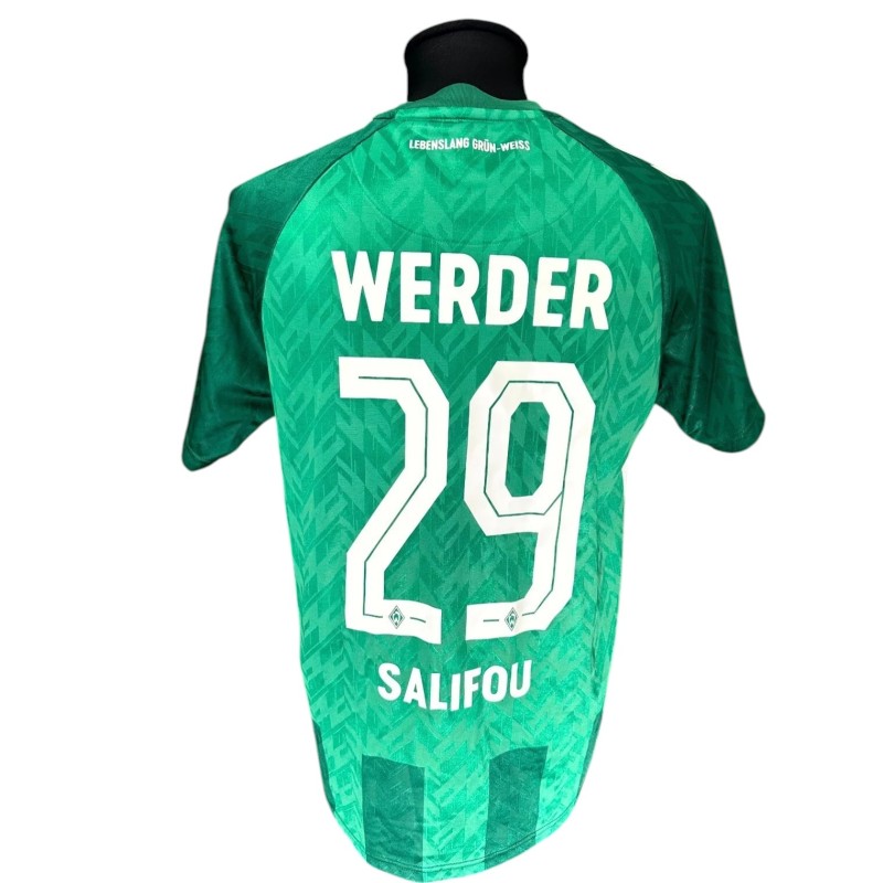 Salifou's Werder Bremen vs Lecce Match-Worn Shirt, 2024