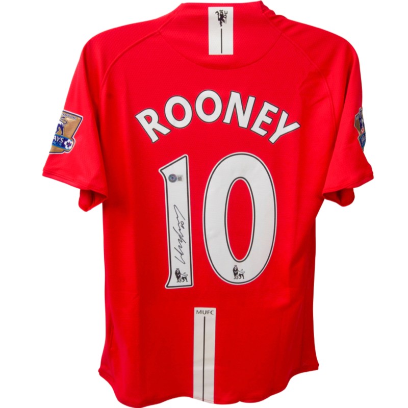 Replica della maglia firmata da Wayne Rooney del Manchester United