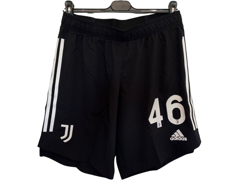 Soulè's Match-Issued Shorts - Napoli vs Juventus, Serie A 2021