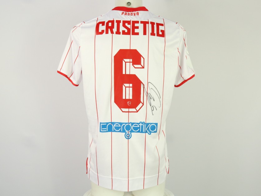 Crisetig's unwashed Signed Shirt, Padova vs Catania jersey, Coppa Italia final 2024 