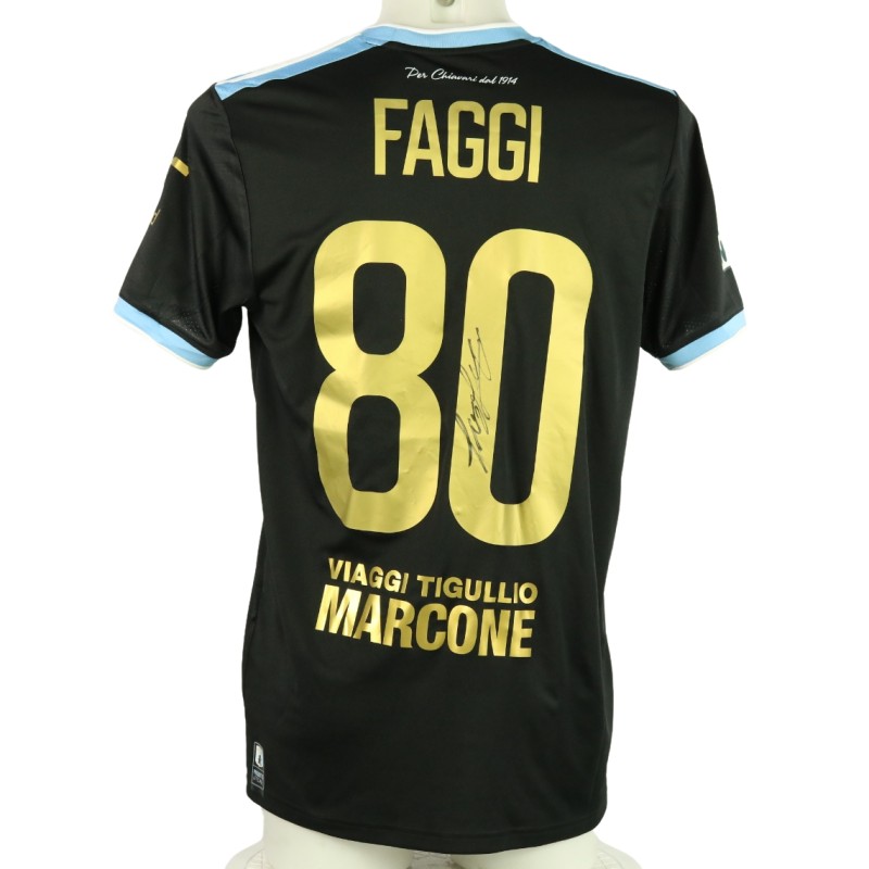 Faggi's Unwashed Signed Shirt, Olbia vs Virtus Entella 2024