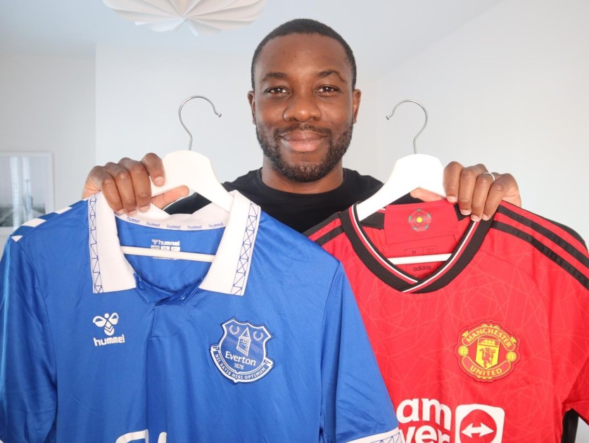 Win a Manchester United & Everton Shirt Donated by Creator Nathan Connor