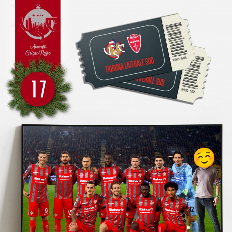 Two Lateral Stand Tickets for Cremonese-Monza and Be Part of the Official Photo on Pitch