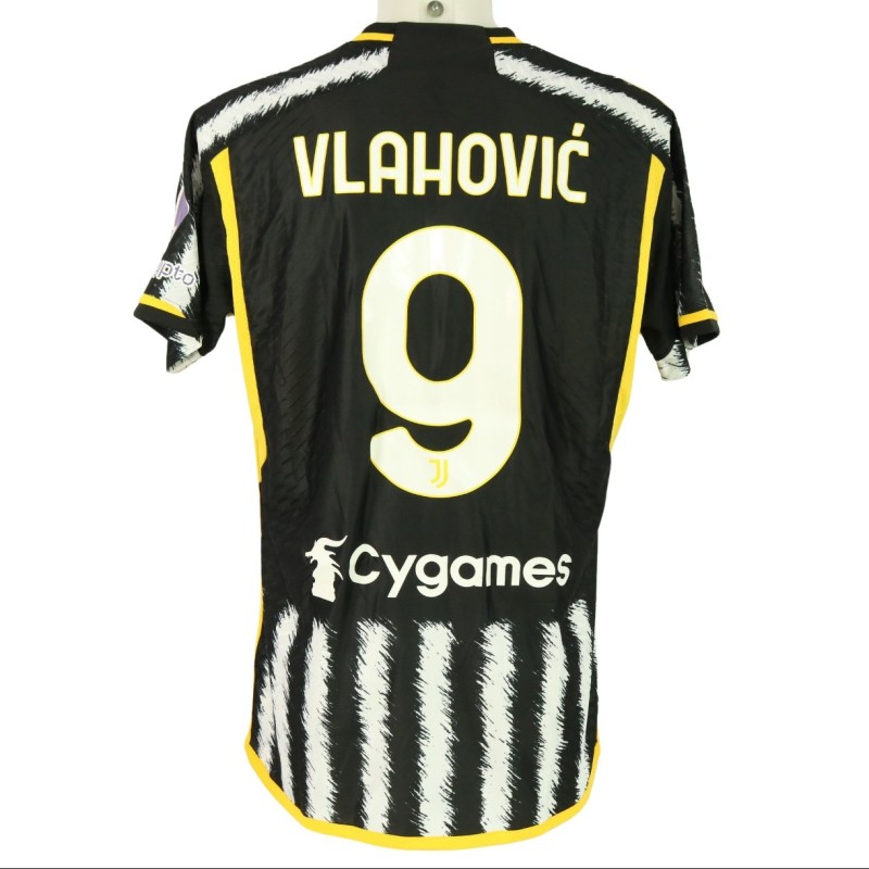 Vlahovic's Match-Issued Shirt, Verona vs Juventus 2024