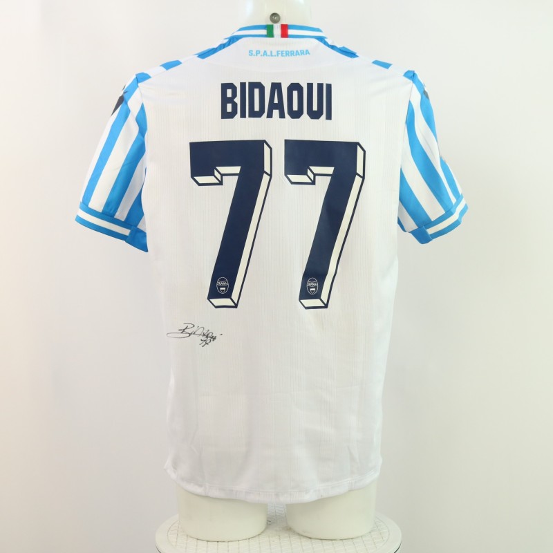 Bidaoui's Signed Unwashed Shirt, SPAL vs Carpi 2024 