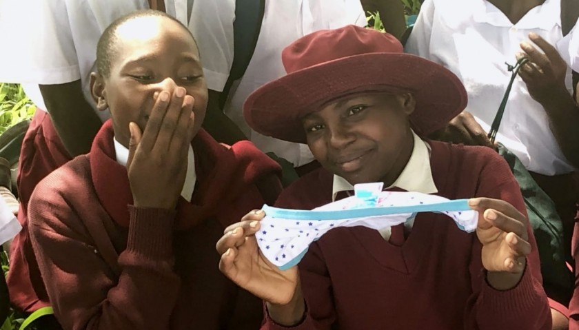 Distribute Sanitary Pad Kits to School Girls in Africa