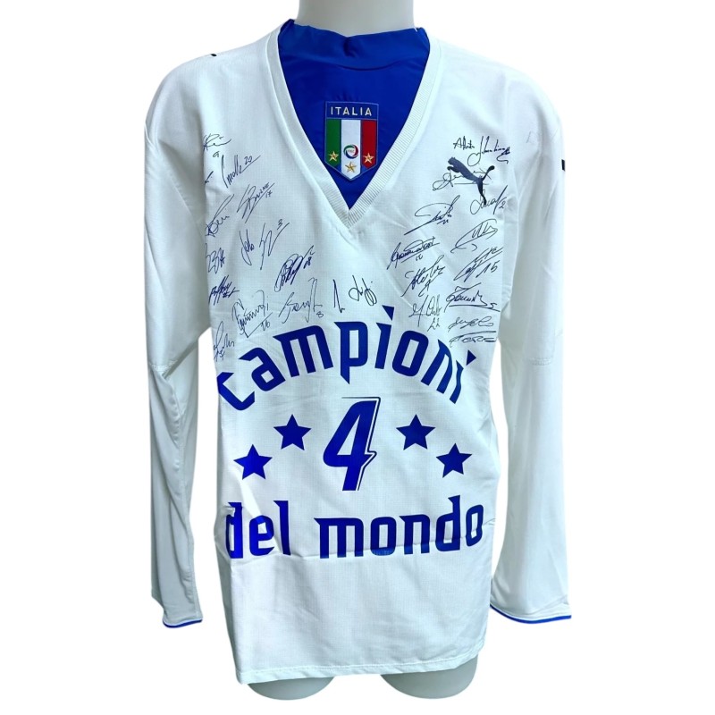 Buffon's Official Shirt Italy WC 2006 special shirt - Signed by the team