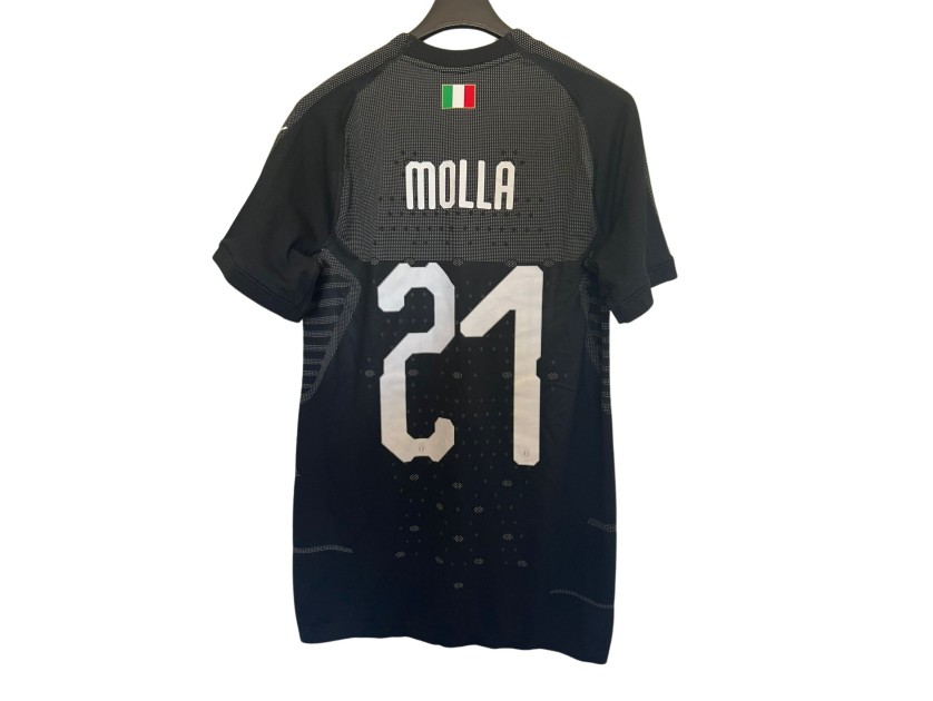 Molla's Italy U19 Match-Issued Shirt, 2019/20