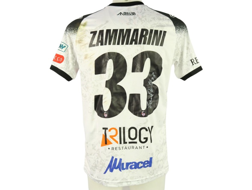 Zammarini's unwashed Signed Shirt, Crotone vs Catania 2024 