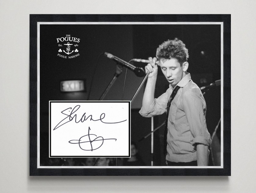 Shane McGowan Of The Pogues Signed Display