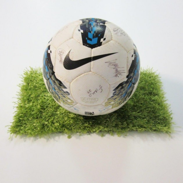 Official Serie B match played ball signed by Crotone team