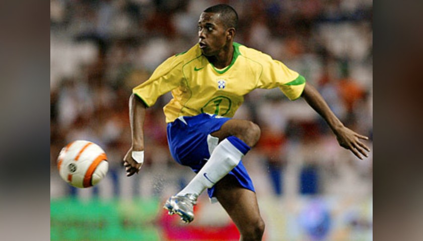 Robinho's Official Brazil Signed Shirt, 2004