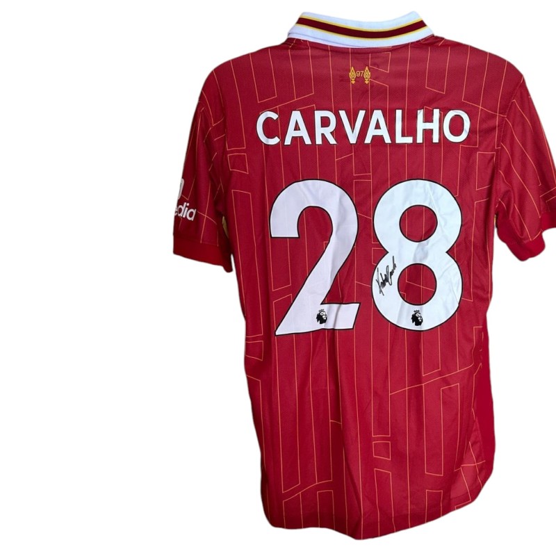 Maglia replica firmata di Fabio Carvalho per il Liverpool 2024/25