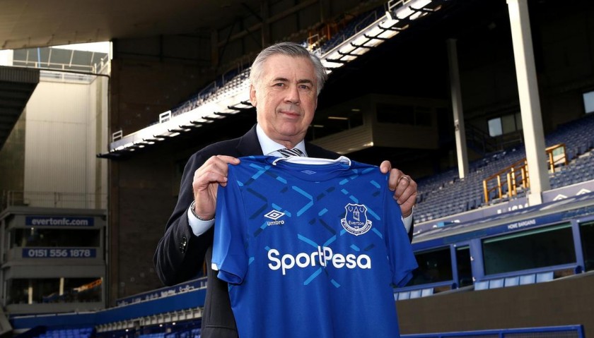 Ancelotti's Official Everton Signed Shirt, 2019/20 