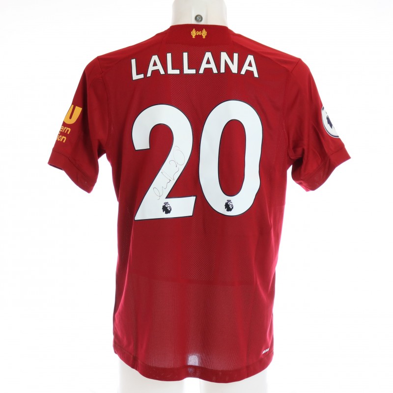 Lallana's Issued and Signed Limited Edition 19/20 Liverpool FC Shirt 