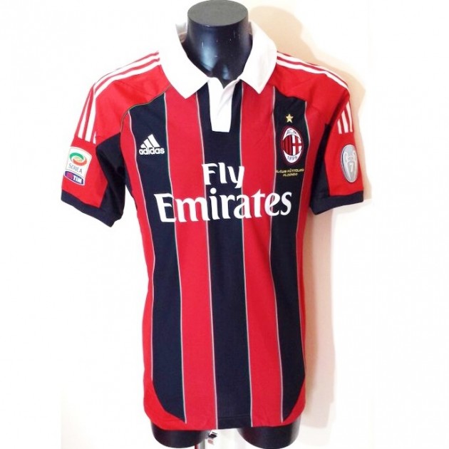 Zapata Milan match worn shirt, Serie A 2012/2013