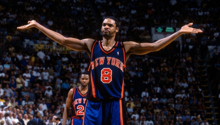 Shirts  Latrell Sprewell Champion Authentic New York Knicks