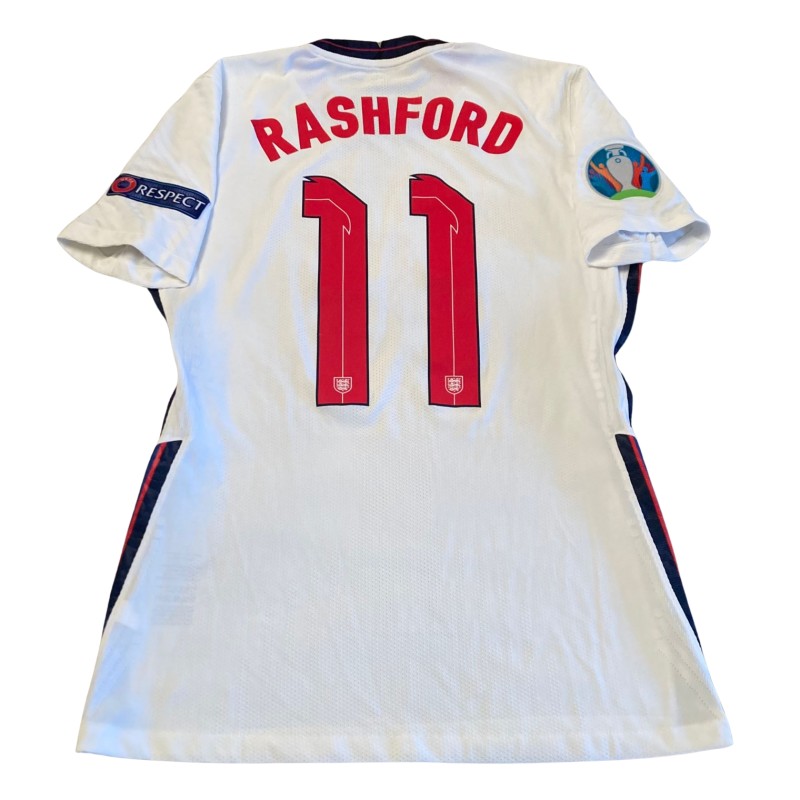 Rashford's Match-Issued Shirt, England vs Ukraine EURO 2020