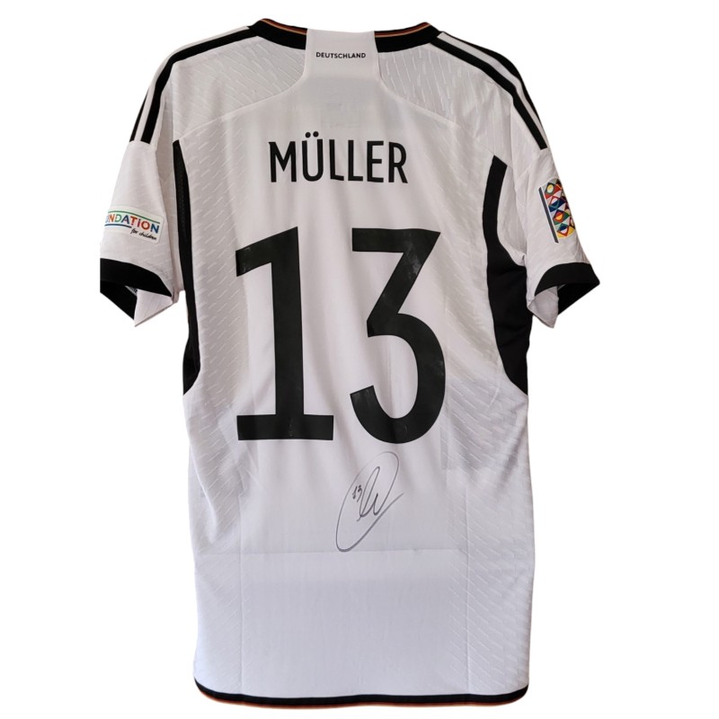 Muller's England vs Germany Signed Match-Issued Shirt, Nations League 2022