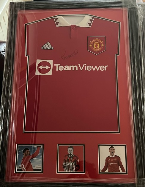 Casemiro's Manchester United 2022/23 Signed and Framed Shirt