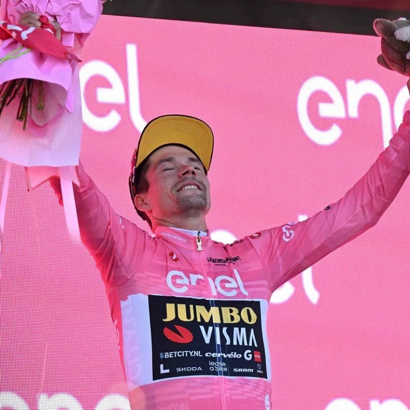 Primoz Roglic Official Pink Team Jumbo-Visma Signed Jersey, Giro d'Italia 2023 
