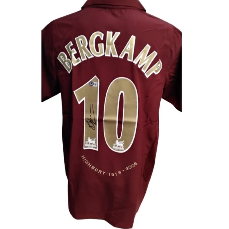 Maglia replica Bergkamp Arsenal, 2005/06 - Autografata