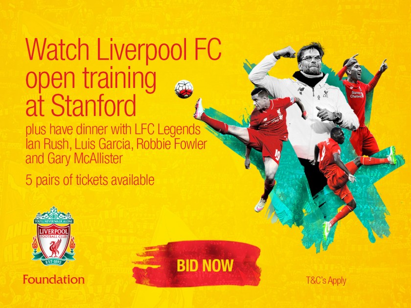 Watch LFC Open Training and Enjoy Dinner with LFC Legends