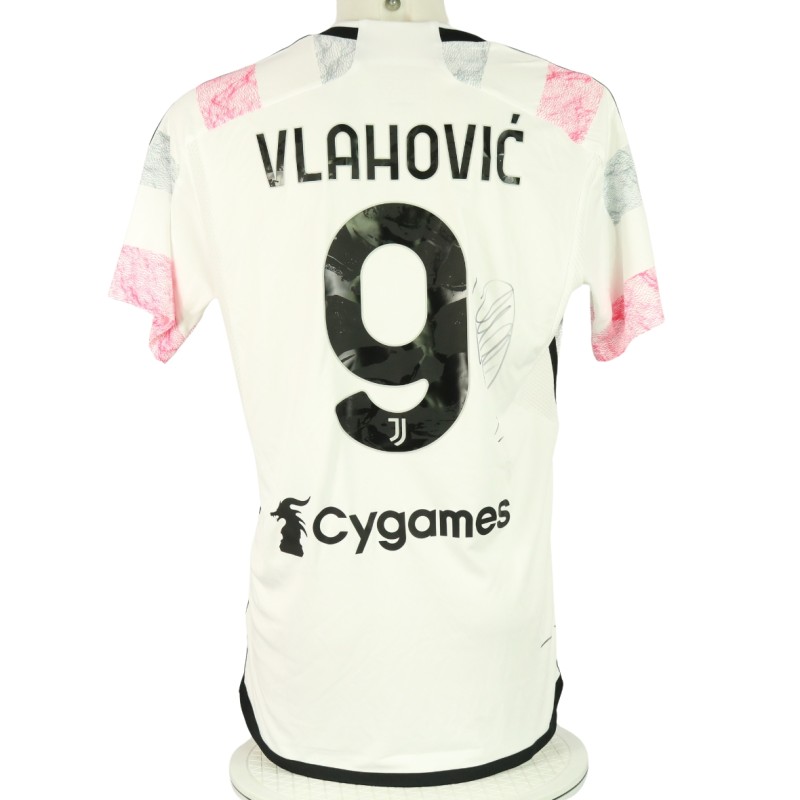 Vlahovic Official Juventus Signed Shirt, 2023/24