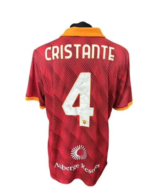 Cristante's Roma vs Lazio Issued Shirt, 2024 - Derby Special