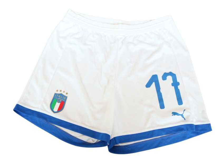 Pantaloncini Boattin indossati Ungheria vs Italia 2019
