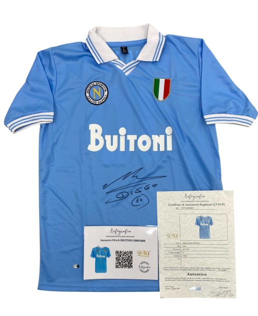 Maradona's Napoli Signed Replica Shirt, 1987/88