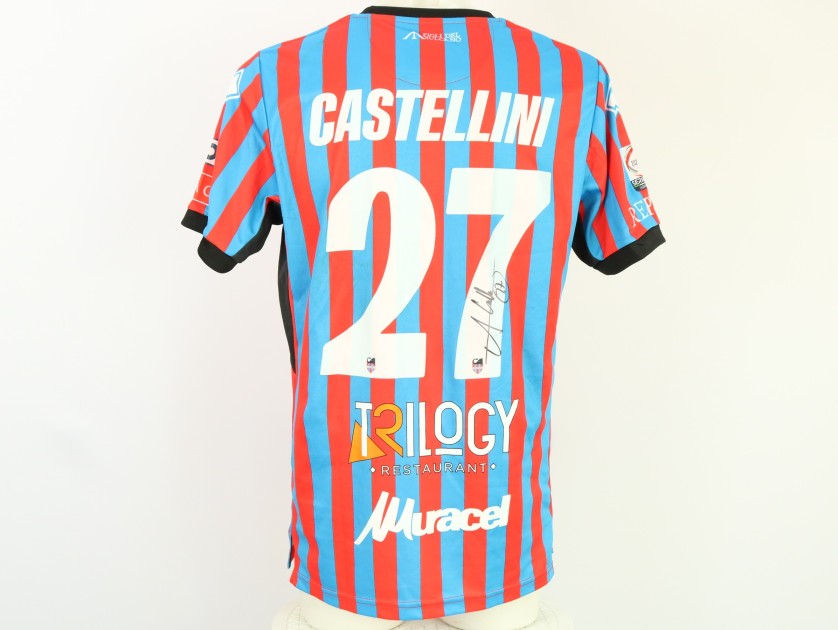 Castellini's unwashed Signed Shirt, Catania vs Giugliano 2024 