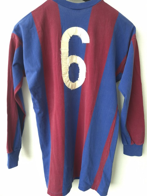 Migueli's FC Barcelona UEFA Cup Match Worn Shirt, 1975/76