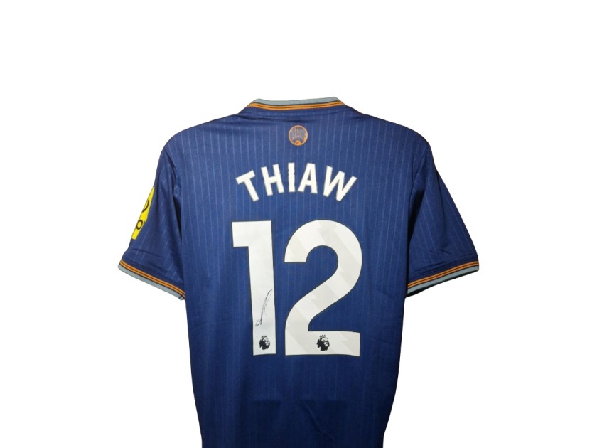 Malick Thiaw Signed Newcastle United 2025-26 Away Football Shirt