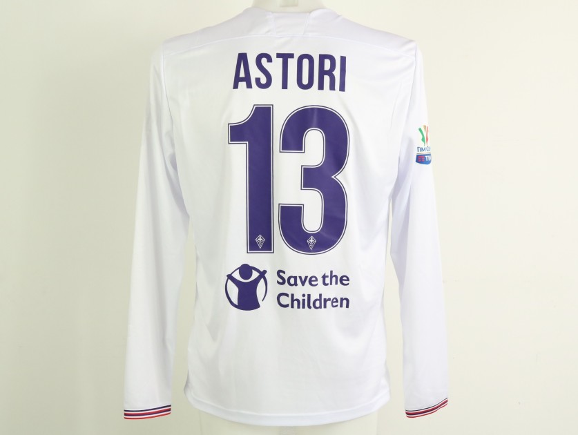 Astori's Fiorentina Match Shirt, TIM Cup 2017/18