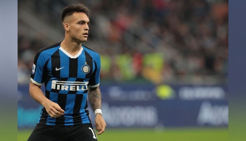 Lautaro's Inter Worn and Signed Shirt, Serie A 2019/20