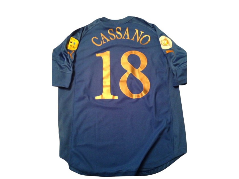 Cassano's Italy Match-Worn Shirt, EURO 2004