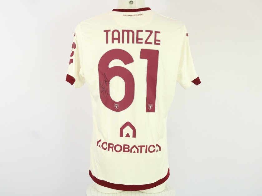 Tamèze's Signed Unwashed Shirt, Atalanta vs Torino 2024