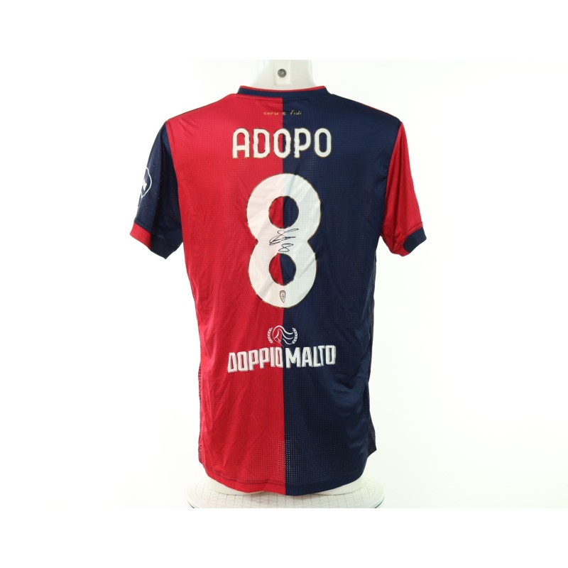 Adopo's Signed Unwashed Shirt, Juventus vs Cagliari Coppa Italia 2024