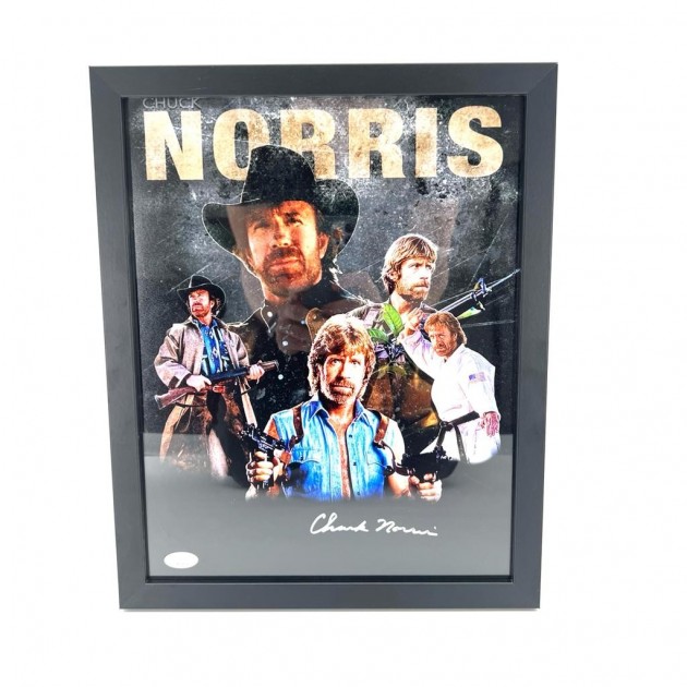 Chuck Norris Signed and Framed Picture